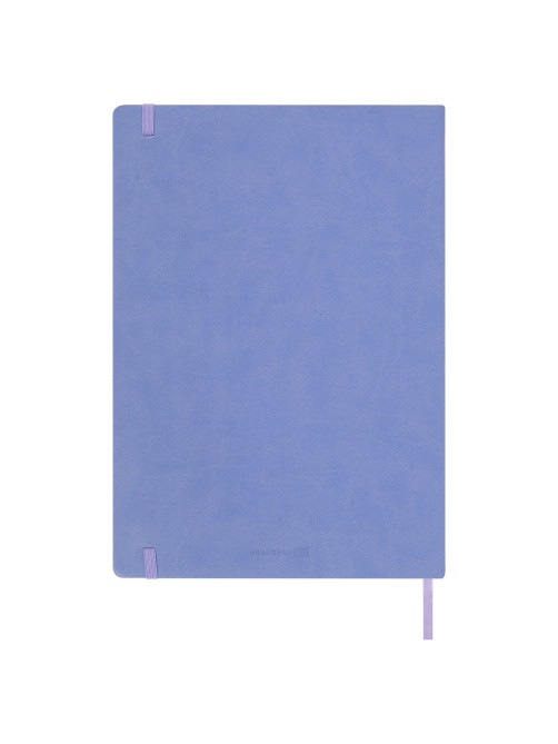 Скетчбук, слоновая кость 140 г/м2 210х297 мм, 80 л., КОЖЗАМ, резинка, BRAUBERG ART CLASSIC, пастель сиреневый, 116883