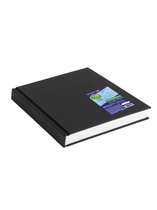 Скетчбук, слоновая кость 100 г/м2, 190х190 мм, 110 л., книжный твердый переплет, BRAUBERG ART CLASSIC, 113185