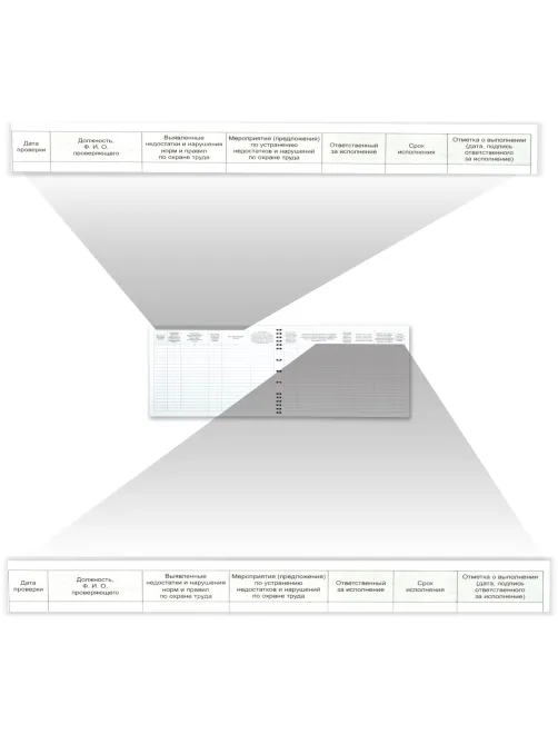 Журнал контроля за состоянием охраны труда, 50 л., картон, на гребне, А4 (204х290 мм), 21с2