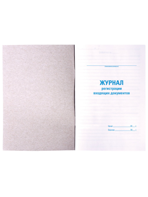 Журнал регистрации входящих документов, 48 л., картон, блок офсет, А4 200х290 мм, STAFF, 130084