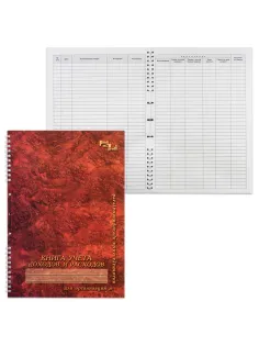 Книга учета доходов и расходов, 50 л., картон, на гребне, А4 (204х290 мм), 13с21-50