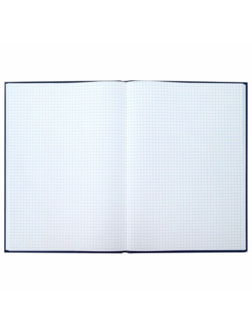 Книга учета 96 л., клетка, твердая, бумвинил, офсет, наклейка, А4 (200х290 мм), BRAUBERG, синяя, 130140