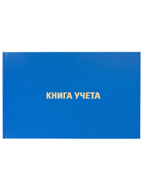 Книга учета 96 л., клетка, твердая, бумвинил, блок офсет, альбомная, А4 203х290 мм, BRAUBERG, 130074