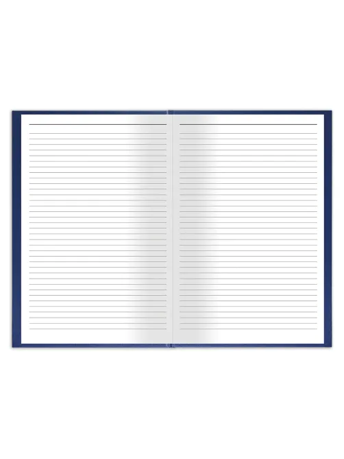 Книга учета 144 л., линия, твердая, бумвинил, блок офсет, А4 200х290 мм, BRAUBERG, синий, 130227