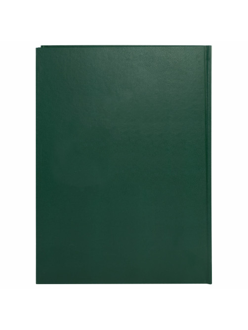 Книга учета 96 л., клетка, твердая, бумвинил, офсет, герб, А4 (200х290 мм), BRAUBERG, зеленая, 130277
