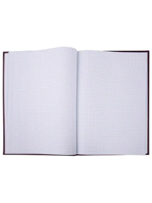 Книга учета 96 л., клетка, твердая, бумвинил, офсет, герб, А4 (200х290 мм), BRAUBERG, бордовая, 130276