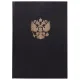 Книга учета 96 л., клетка, твердая, бумвинил, офсет, герб, А4 (200х290 мм), BRAUBERG, черная, 130275
