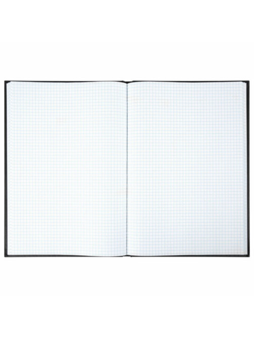 Книга учета 96 л., клетка, твердая, бумвинил, офсет, наклейка, А4 (200х290 мм), BRAUBERG, черная, 130278