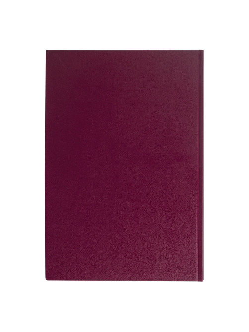Книга учета 96 л., клетка, твердая, бумвинил, блок офсет, А4 200х290 мм, BRAUBERG, бордовая, 130224