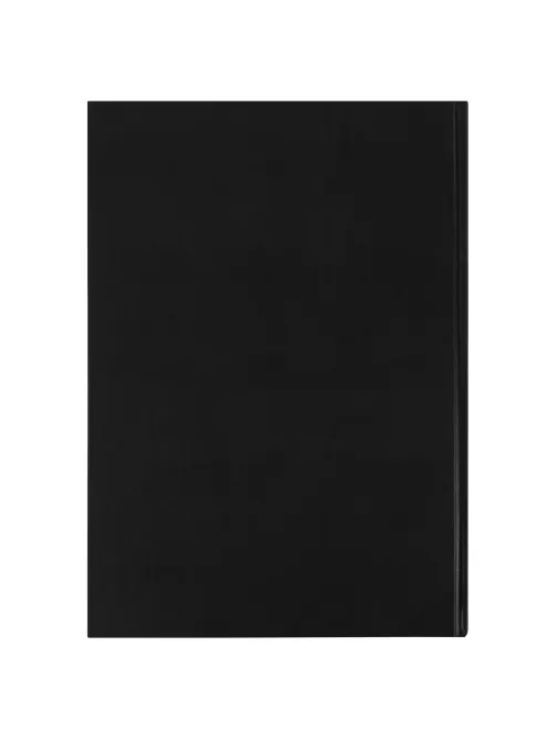 Книга учета 96 л., клетка, твердая, бумвинил, офсет, наклейка, А4 (200х290 мм), BRAUBERG, черная, 130278