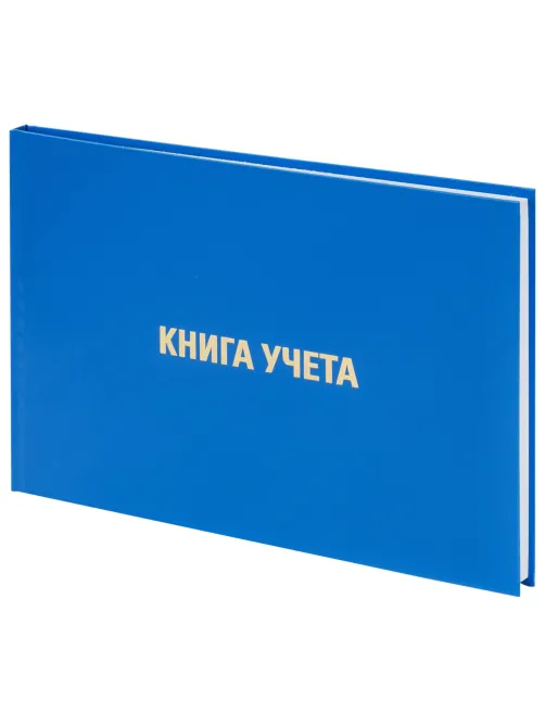 Книга учета 96 л., клетка, твердая, бумвинил, блок офсет, альбомная, А4 203х290 мм, BRAUBERG, 130074