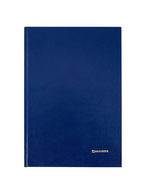Книга учета 208 л., клетка, твердая, бумвинил, блок офсет, А4 200х290 мм, BRAUBERG, 130184
