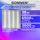 Светильник светодиодный АРМСТРОНГ SONNEN, холодный свет 6500 K, 595х595х19, 36 Вт, прозрачный, 237856