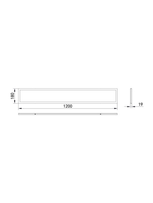 Светильник светодиодный универсальный с драйвером ЭРА 6500 К,1200x180x19, 40 Вт, прозрачный, SPO-7-40-6K-P, Б0026973