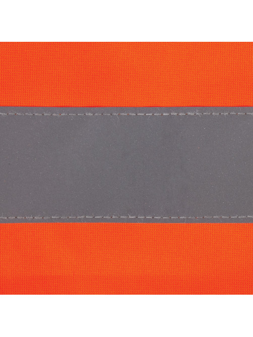 Жилет сигнальный ГОСТ, 2 светоотражающие полосы, ОРАНЖЕВЫЙ, XL (52-54), ПЛОТНЫЙ, ГРАНДМАСТЕР, 610831