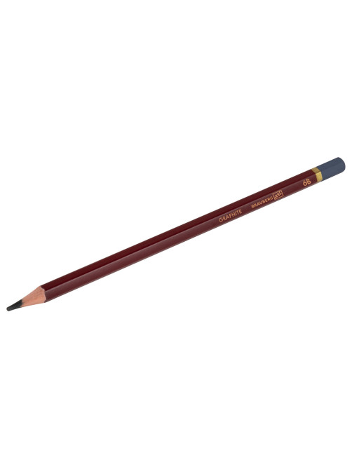 Карандаш чернографитный художественный 6B, 1 шт., BRAUBERG ART 