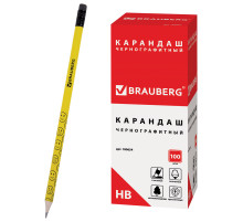 Карандаш чернографитный BRAUBERG, 1 шт., 