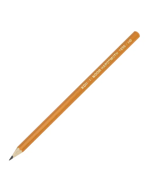 Карандаши чернографитные KOH-I-NOOR, НАБОР 6 шт., 2Н-2В, без резинки, заточенные, 1696/6, 1696006041TE