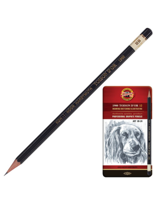 Карандаши чернографитные KOH-I-NOOR 