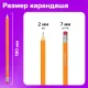 Карандаши чернографитные простые с ластиком HB, ВЫГОДНАЯ УПАКОВКА КОМПЛЕКТ 12 штук, BRAUBERG, 180635