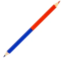 Карандаш двухцветный КРАСНО-СИНИЙ, KOH-I-NOOR, УТОЛЩЕННЫЙ, 1 шт., шестигранный, грифель 3,8 мм, натуральное дерево, 3423, 34230EG006KS