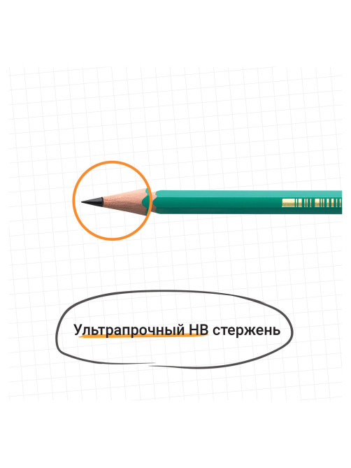 Карандаш чернографитный BIC, 1 шт., 