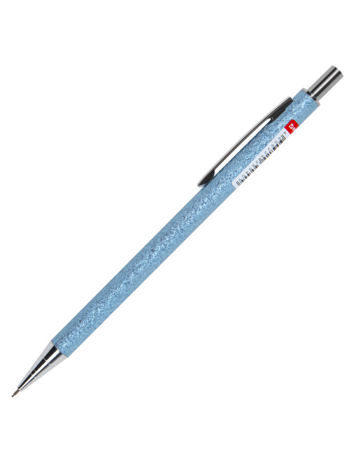 Карандаш механический 0,5 мм, HB, BRAUBERG OCEAN BLUE, металлический корпус, 181978