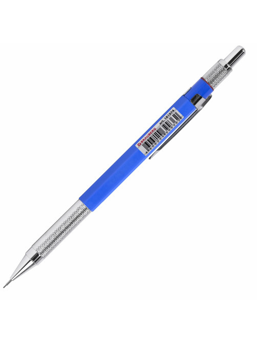 Карандаш механический 0,5 мм, HB, BRAUBERG METALLIC X-05, металлические детали, 181974