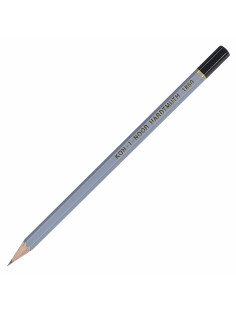 Карандаш чернографитный KOH-I-NOOR 1860, 1 шт., 2B, корпус серый, 186002B00104