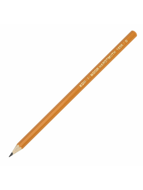Карандаши чернографитные KOH-I-NOOR, НАБОР 6 шт., 2Н-2В, без резинки, заточенные, 1696/6, 1696006041TE