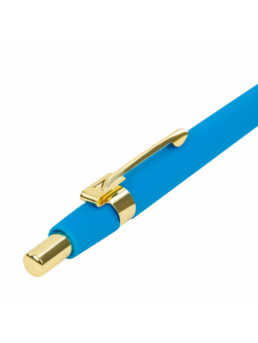 Карандаш механический 0,5 мм + грифели HB 12 штук на блистере, BRAUBERG EXTRA GOLD, корпус SOFT TOUCH, ластик, 181964