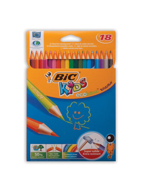 Карандаши цветные пластиковые BIC (Франция) 