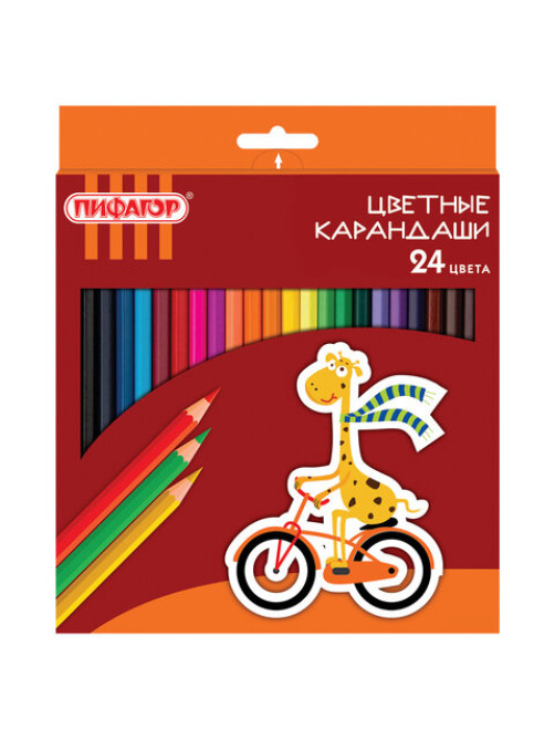Карандаши цветные ПИФАГОР 