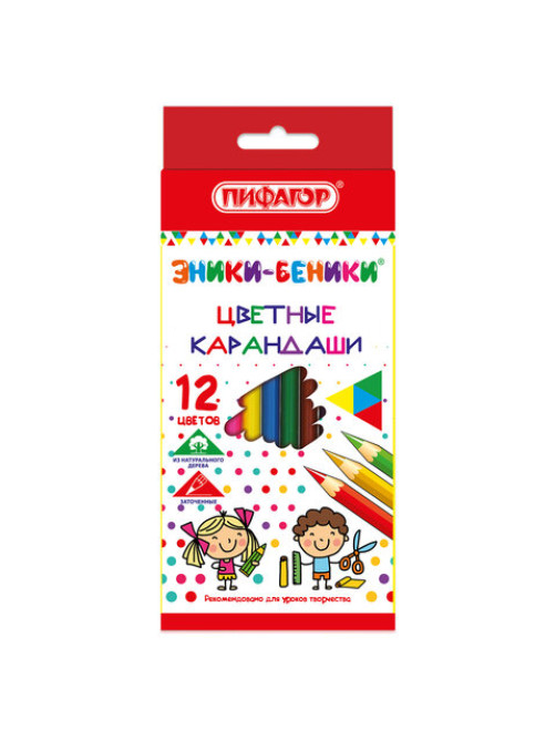 Карандаши цветные ПИФАГОР 