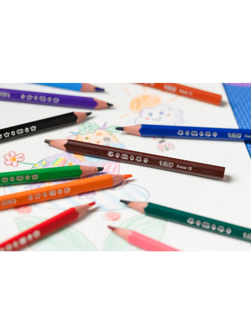 Карандаши цветные утолщенные BIC 