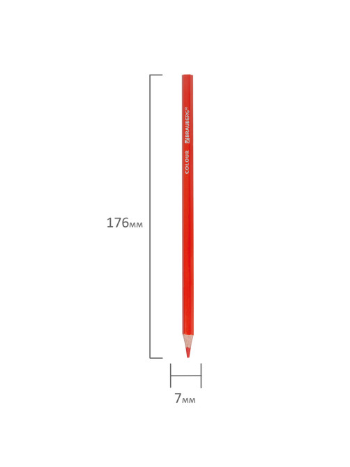 Карандаши цветные BRAUBERG PREMIUM, 18 цветов, шестигранные, грифель 3,3 мм, натуральное дерево, 181657