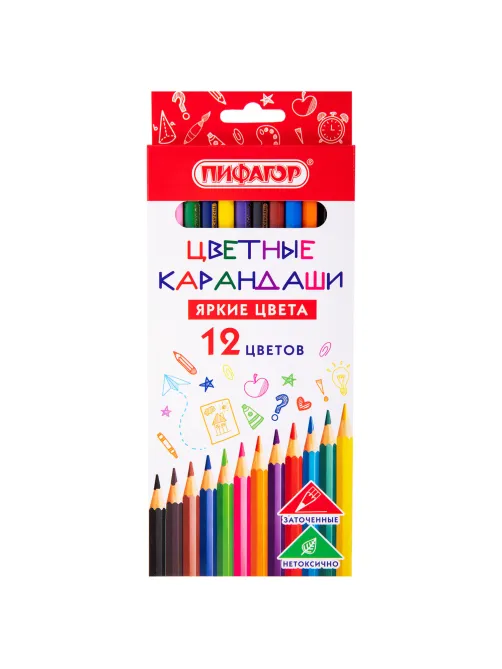 Карандаши цветные ПИФАГОР ЭКО 