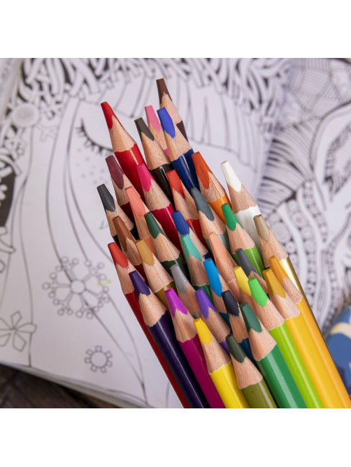 Карандаши цветные акварельные BRAUBERG PREMIUM AQUARELLE, 36 цветов, трехгранные, утолщенный грифель 4 мм, натуральное дерево, 181674