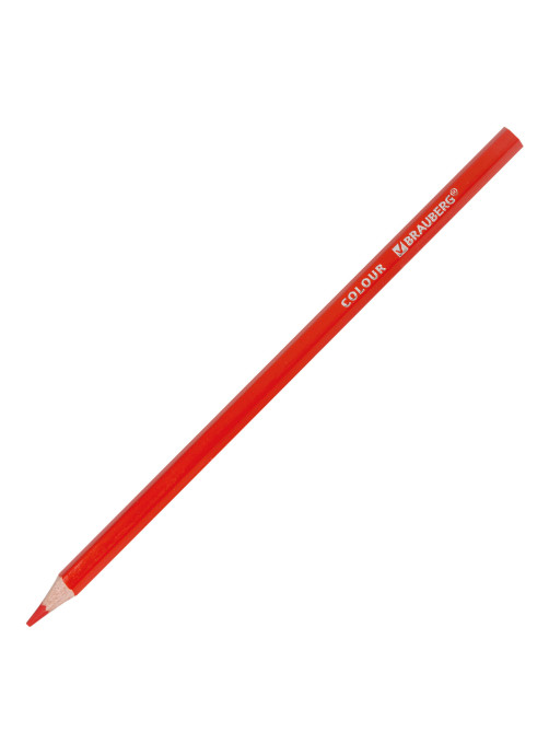 Карандаши цветные BRAUBERG PREMIUM, 12 цветов, шестигранные, грифель 3,3 мм, натуральное дерево, 181656