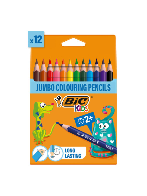 Карандаши цветные утолщенные BIC 