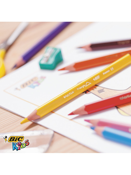 Карандаши цветные утолщенные BIC 