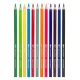 Карандаши цветные акварельные BRAUBERG PREMIUM AQUARELLE, 12 цветов, трехгранные, утолщенный грифель 4 мм, натуральное дерево, 181671