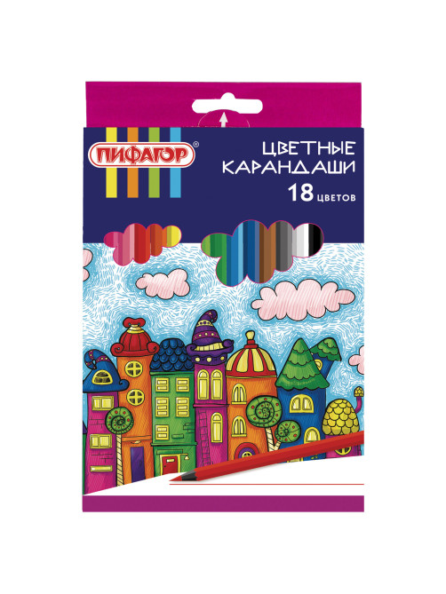 Карандаши цветные ПИФАГОР 