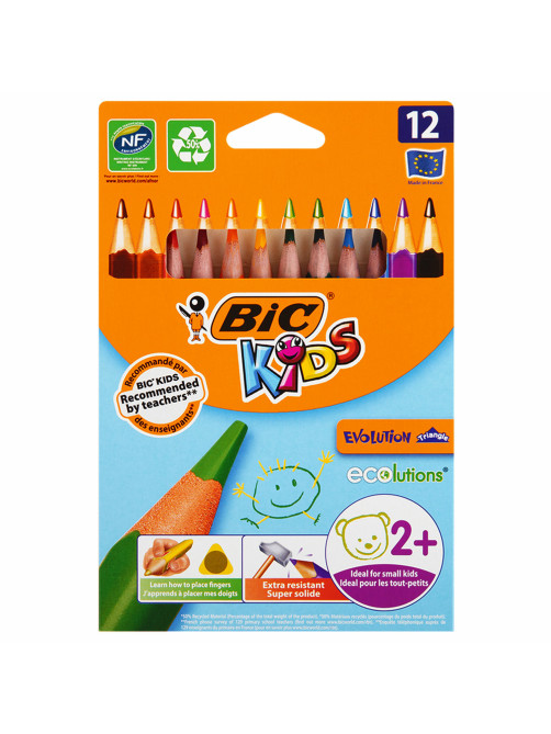 Карандаши цветные утолщенные BIC 