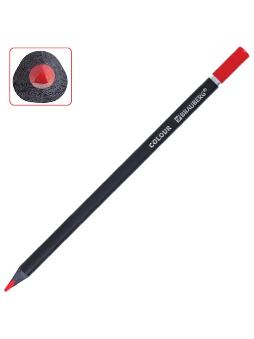Карандаши цветные чёрное дерево BRAUBERG BLACK WOOD, 100 цветов, мягкий грифель 3 мм, 182045