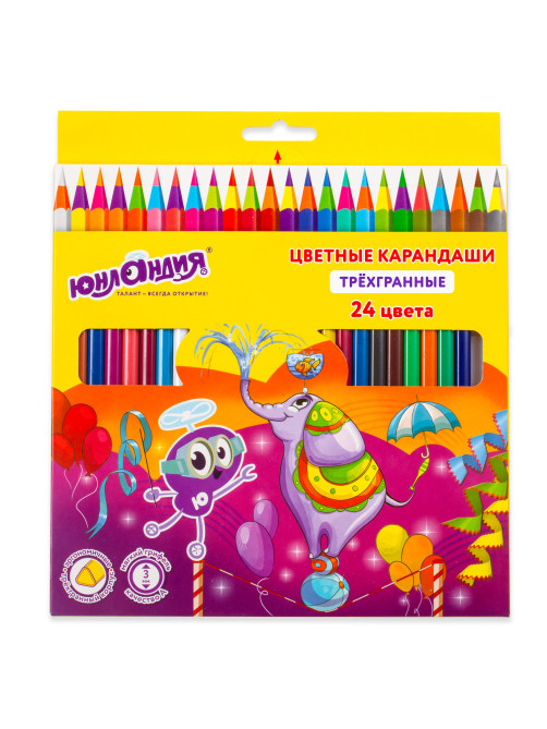 Карандаши цветные ЮНЛАНДИЯ 