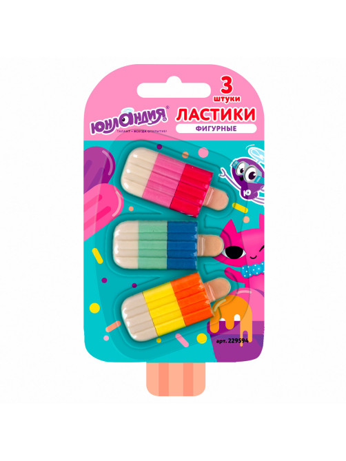 Набор ластиков фигурных ЮНЛАНДИЯ 