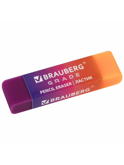 Ластики BRAUBERG GRADE НАБОР 4 штуки, размер ластика 60х15х10 мм, упаковка блистер, 271344