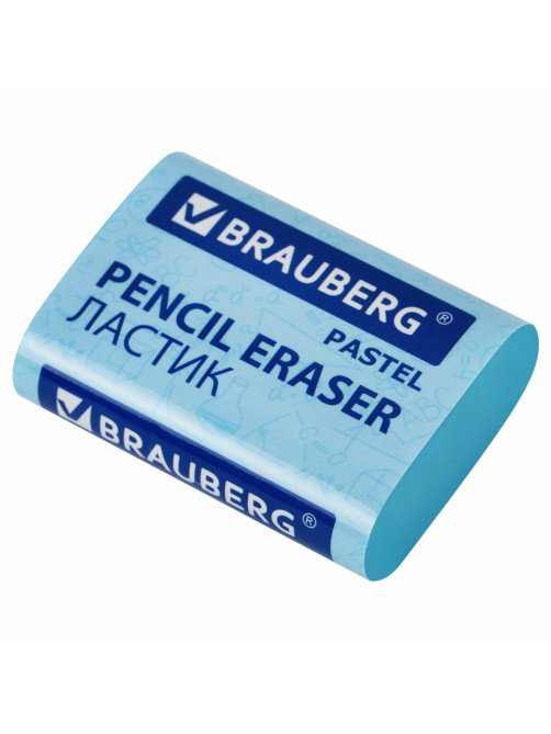 Ластики BRAUBERG PASTEL MAXI НАБОР 3 штуки, размер ластика 44х32х13 мм, упаковка блистер, 271345