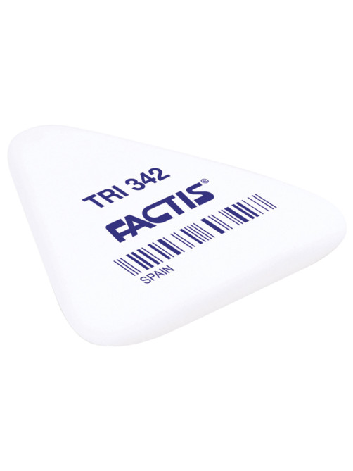 Ластик FACTIS TRI 342 (Испания), 49х45х6 мм, ассорти, треугольный, мягкий, PNFTRI342
